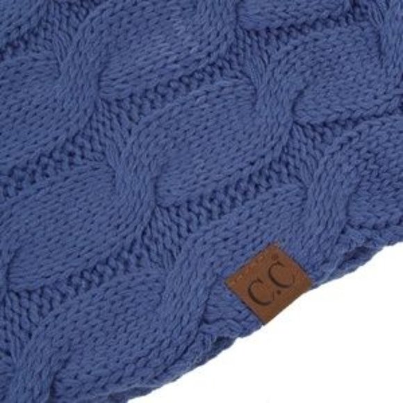 C.C 3pc Knit Warm Pom Beanie Gloves Scarves Set main image 4